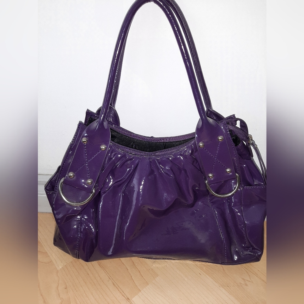 Purple shoulder bag